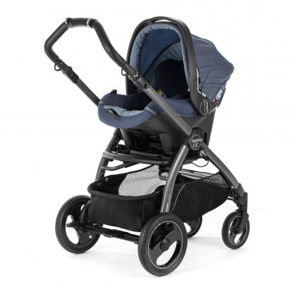Автокресло Peg Perego Primo Viaggio SL на шасси Book 51S (шасси White/Black) Blue Denim