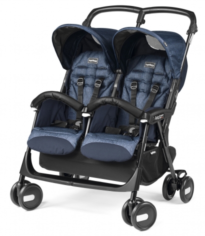 Коляска для двойни Peg Perego Aria Shopper Twin Indigo