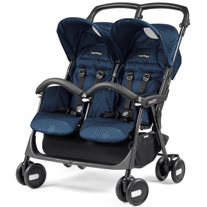 Коляска для двойни Peg Perego Aria Shopper Twin Geo Navy