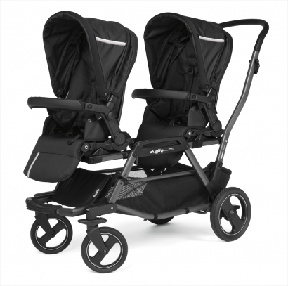 Коляска для двойни Peg Perego Duette Piroet Class Black