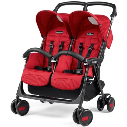 Коляска для двойни Peg Perego Aria Shopper Twin Geo Red