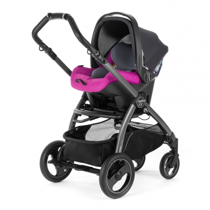 Автокресло Peg Perego Primo Viaggio SL на шасси Book 51S (шасси White/Black) Bloom Pink