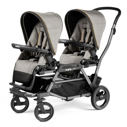Коляска для двойни Peg Perego Duette Piroet Luxe Grey