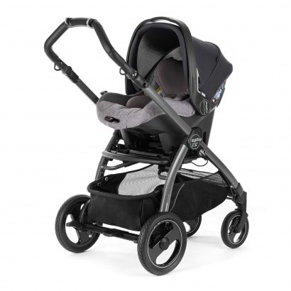 Автокресло Peg Perego Primo Viaggio SL на шасси Book 51S (шасси White/Black) Luxe Grey