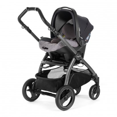Автокресло Peg Perego Primo Viaggio SL на шасси Book S (шасси White/Black) Luxe Grey