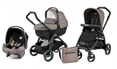 Коляска 3 в 1 Peg Perego Book Plus XL Modular System (прогулочный блок Pop-Up Sportivo) Bloom Beige