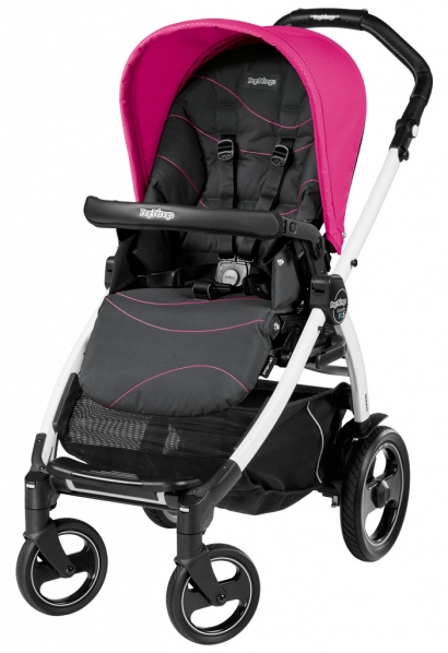 Прогулочная коляска Peg Perego Book 51 S Pop-Up Sportivo (шасси White/Black) Bloom Pink