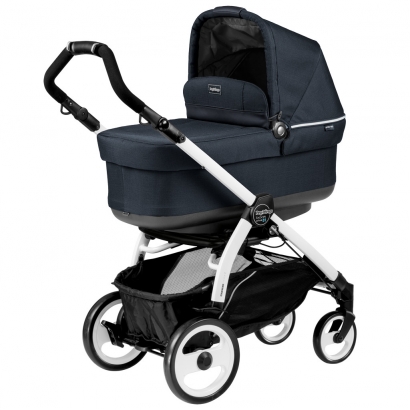 Коляска для новорожденных Peg Perego Book 51 Navetta Pop Up (шасси White/Black) Luxe Bluenight