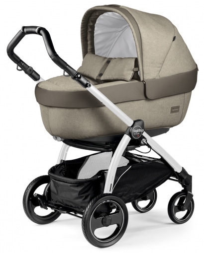 Коляска для новорожденных Peg Perego Book S Elite (шасси White/Black) Cream