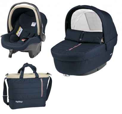 Коляска 3 в 1 Peg Perego Set Modular Elite (без шасси) Breeze Blue