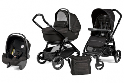 Коляска 3 в 1 Peg Perego Book Plus XL Modular System (прогулочный блок Pop-Up Sportivo) Mod Black