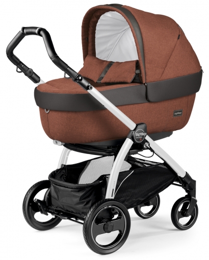 Коляска для новорожденных Peg Perego Book S Elite (шасси White/Black) Terracotta