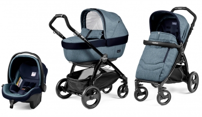 Коляска 3 в 1 Peg Perego Book Plus Elite Modular System (прогулочный блок Pop-Up Completo) Horizon