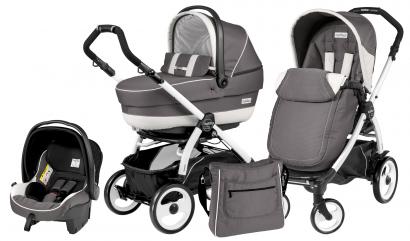 Коляска 3 в 1 Peg Perego Book 51 XL Set Modular (прогулочный блок Pop-Up Completo, шасси White/Black) Piccadilly