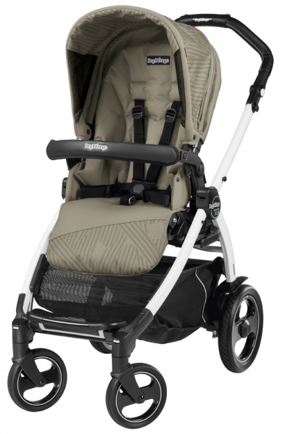 Прогулочная коляска Peg Perego Book 51 S Pop-Up Sportivo (шасси White/Black) Geo Beige