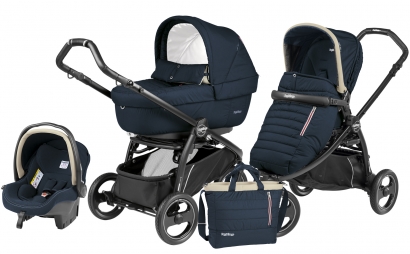 Коляска 3 в 1 Peg Perego Book Scout Elite Set Modular (прогулочный блок Pop-Up Completo) Breeze Blue