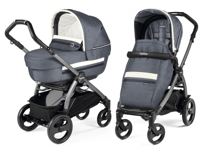 Коляска 2 в 1 Peg Perego Book 51 Elite Combo (прогулочный блок Pop-Up Completo, шасси Jet) Luxe Mirage