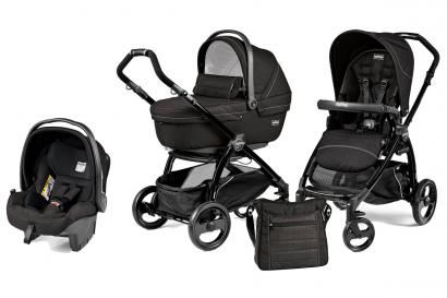 Коляска 3 в 1 Peg Perego Book Plus XL Set Modular (прогулочный блок Pop-Up Sportivo) Mod Black