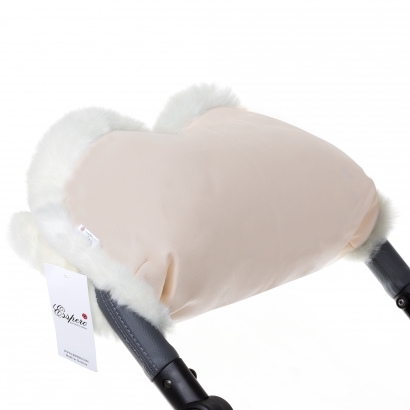 Муфта для рук Esspero LIT Leatherette beige-white