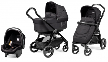Коляска 3 в 1 Peg Perego Book Plus Pop-Up Modular System (прогулочный блок Pop-Up Completo) Team Onyx