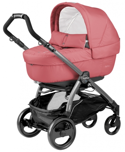 Коляска для новорожденных Peg Perego Book 51 Elite (шасси White/Black) Breeze Coral