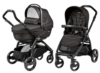 Коляска 2 в 1 Peg Perego Book Plus XL Modular System (прогулочный блок Pop-Up Sportivo) Bloom Black