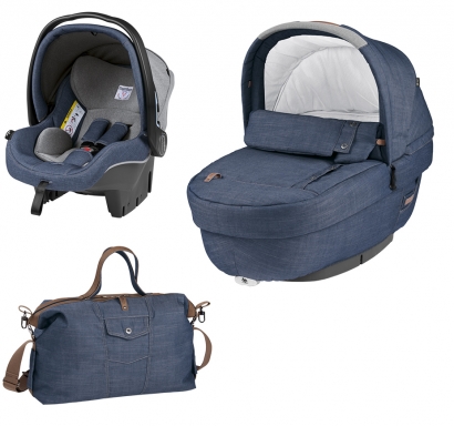 Коляска 3 в 1 Peg Perego Set Modular Elite (без шасси) Urban Denim