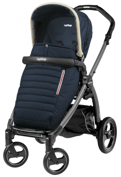 Прогулочная коляска Peg Perego Book S Pop-Up Completo (шасси White/Black) Breeze Blue