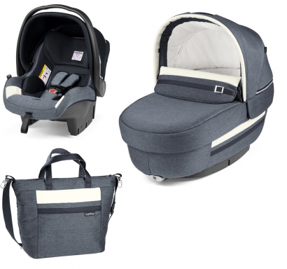 Коляска 3 в 1 Peg Perego Set Modular Elite (без шасси) Luxe Mirage