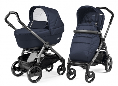 Коляска 2 в 1 Peg Perego Book 51 Elite Combo (прогулочный блок Pop-Up Completo, шасси Jet) Class Navy