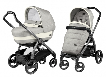 Коляска 2 в 1 Peg Perego Book S Elite Combo (прогулочный блок Pop-Up Completo, шасси Jet) Luxe Opal