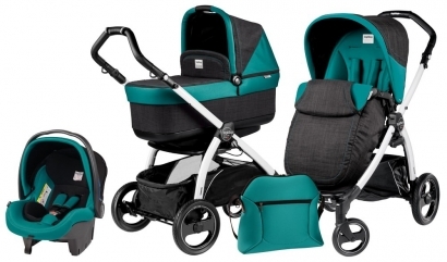 Коляска 3 в 1 Peg Perego Book 51S Pop Up Set Modular (шасси Jet) Aquamarine
