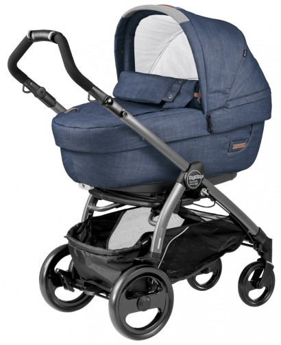 Коляска для новорожденных Peg Perego Book 51 Elite (шасси White/Black) Urban Denim
