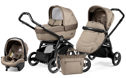 Коляска 3 в 1 Peg Perego Book Scout Elite Set Modular (прогулочный блок Pop-Up Completo) Cream