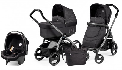 Коляска 3 в 1 Peg Perego Book 51S Pop Up Set Modular (шасси Jet) Team Onyx