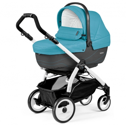 Коляска для новорожденных Peg Perego Book 51 Navetta XL (шасси White/Black) Bloom Scuba