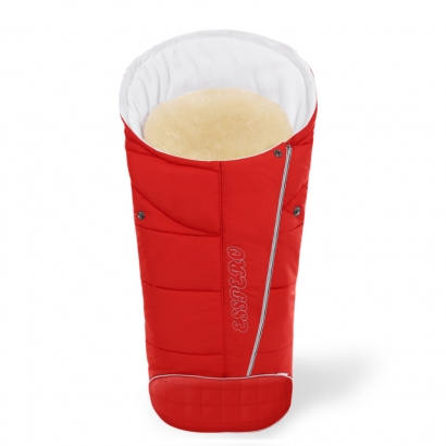 Конверт в коляску Esspero Maris Plus Y (натуральный мех + флис) Red