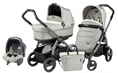 Коляска 3 в 1 Peg Perego Book 51S Pop Up Set Modular (шасси Jet) Luxe Opal