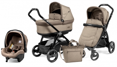 Коляска 3 в 1 Peg Perego Book Plus Pop Up Set Modular (прогулочный блок Pop-Up Completo) Team Cream