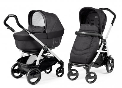 Коляска 2 в 1 Peg Perego Book 51 Elite Combo (прогулочный блок Pop-Up Completo, шасси Jet) Onyx