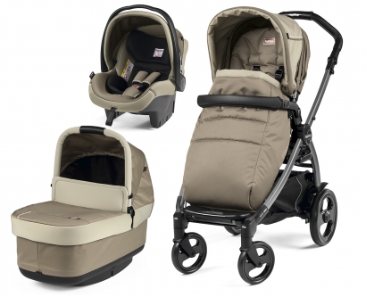 Коляска 3 в 1 Peg Perego Book 51 Pop-Up Modular System (шасси Jet) Class Beige