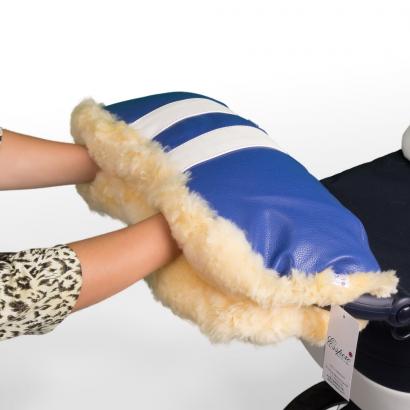 Муфта для рук на коляску Esspero Bear (натуральный мех) Sky