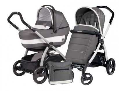 Коляска 2 в 1 Peg Perego Book S XL Modular System (прогулочный блок Pop-Up Completo, шасси Jet) Ascot