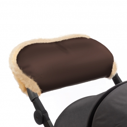 Муфта для рук на коляску Esspero Diaz (натуральная шерсть) Chocolat