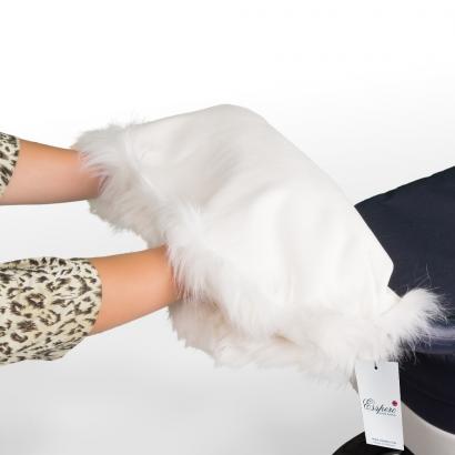 Муфта для рук на коляску Esspero Fluffy Bunny White