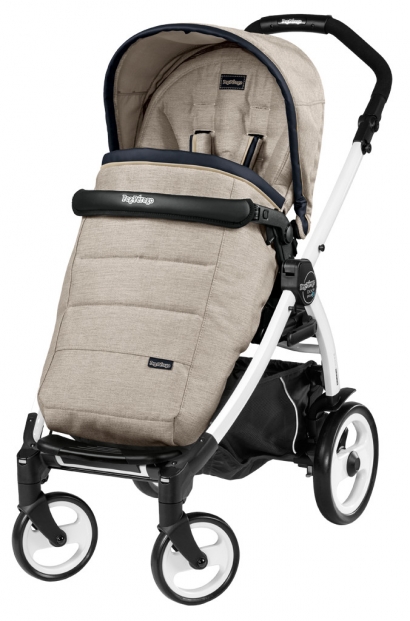 Прогулочная коляска Peg Perego Book 51 Pop-Up Completo (шасси White/Black) Luxe Beige