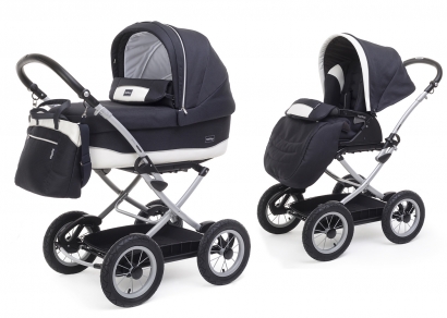 Коляска 2 в 1 Peg Perego Culla Elite Auto Velo + Seggiolino Giro Luxe Blue