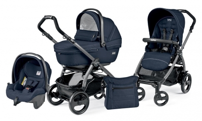 Коляска 3 в 1 Peg Perego Book 51 XL Modular System (прогулочный блок Pop-Up Sportivo, шасси Jet) Mod Navy