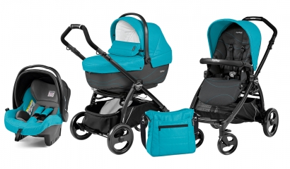 Коляска 3 в 1 Peg Perego Book Plus XL Modular System (прогулочный блок Pop-Up Sportivo) Bloom Scuba