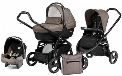 Коляска 3 в 1 Peg Perego Book Scout XL Modular System (прогулочный блок Pop-Up Sportivo) Bloom Beige